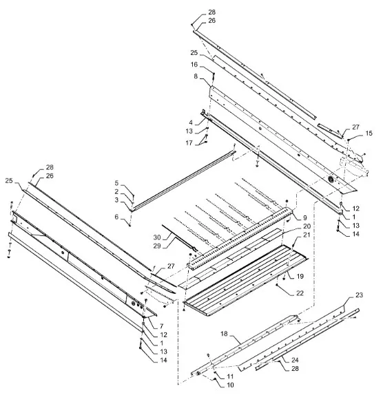 87745690 - Доска скатная решетного стана 2388, 6130/40